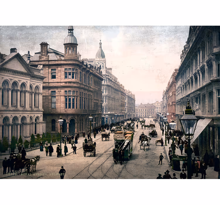 Belfast Stadt Fototapete - TenStickers