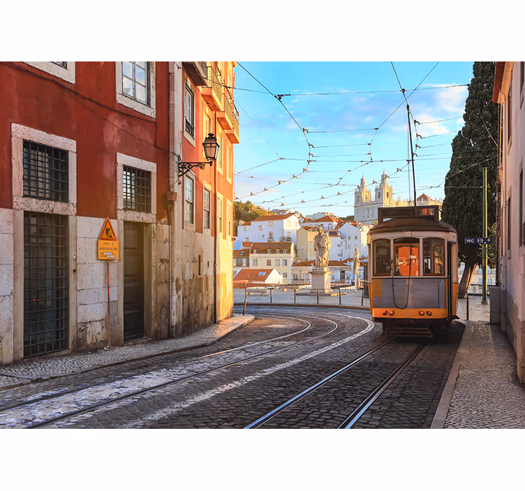 Lissabon Straße Wandtapete - TenStickers