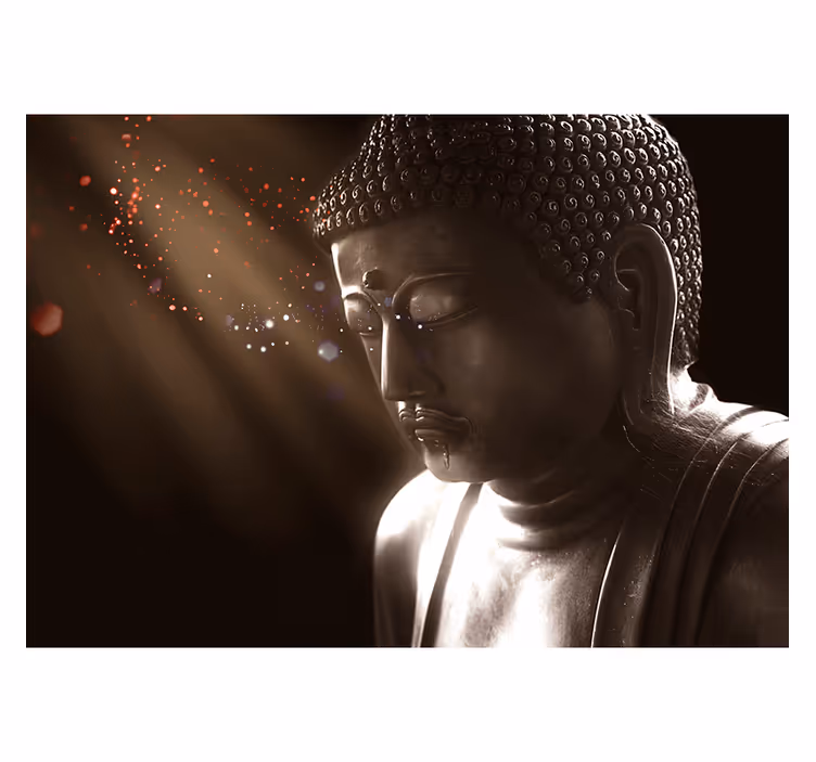 Fototapete Zen heiteres buddha-porträt - TenStickers