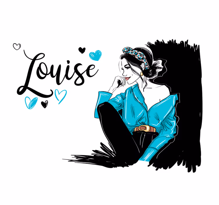 Fototapete spruch stilvolle frauenillustration - TenStickers
