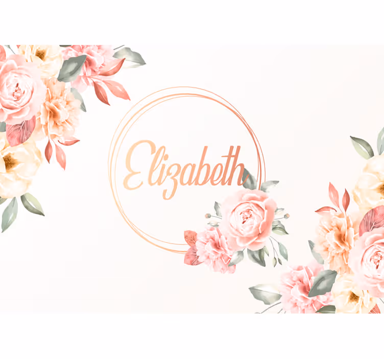 Fototapete blumen individuelles botanisches arrangement - TenStickers