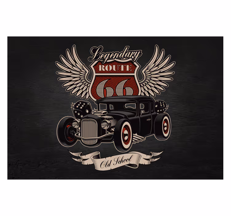 Fototapete Auto Serviceroute - TenStickers