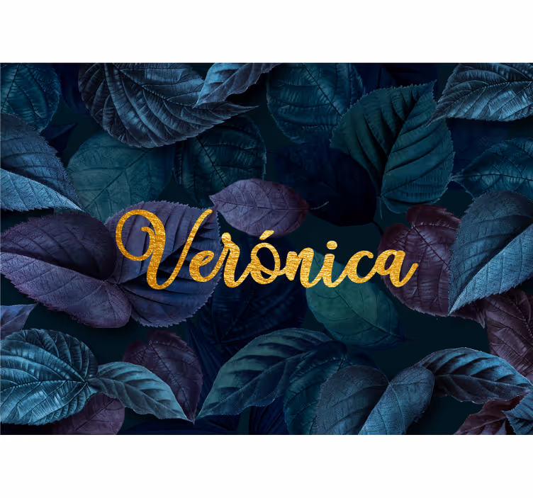 Fototapete Blumen elegantes blattmuster - TenStickers
