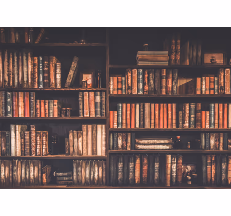 Fototapete Vintage Bücherregal - TenStickers