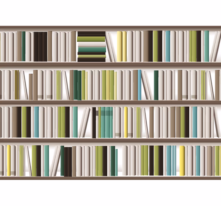Fototapete weitere Muster stilvolles bücherarrangement - TenStickers