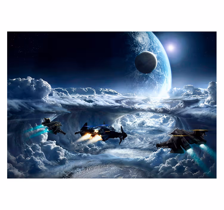 Fototapete Weltraum interstellare flugszene - TenStickers