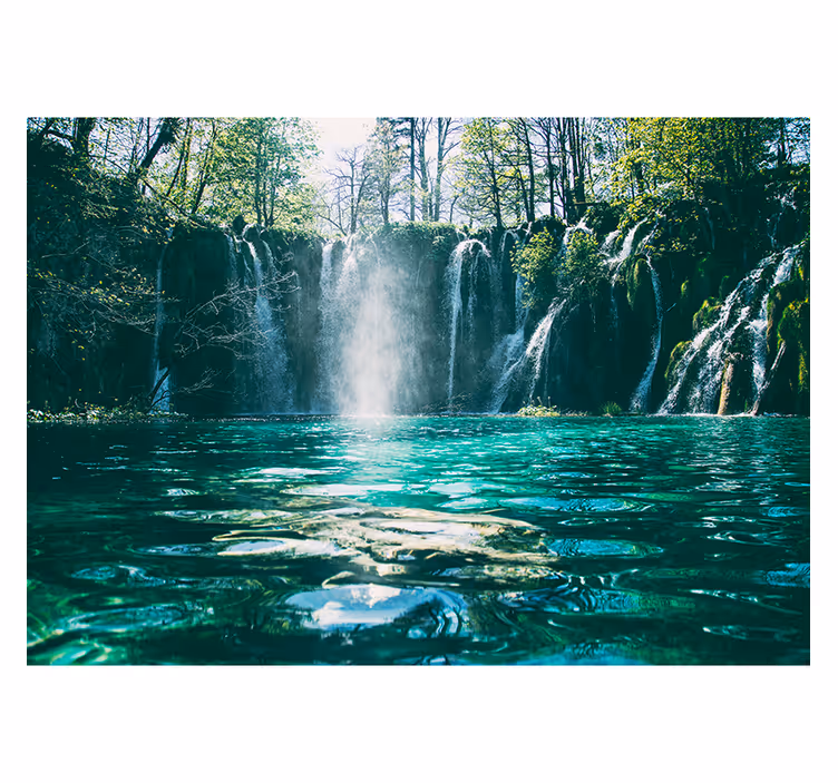 Fototapete Natur Glatter wasserfall - TenStickers