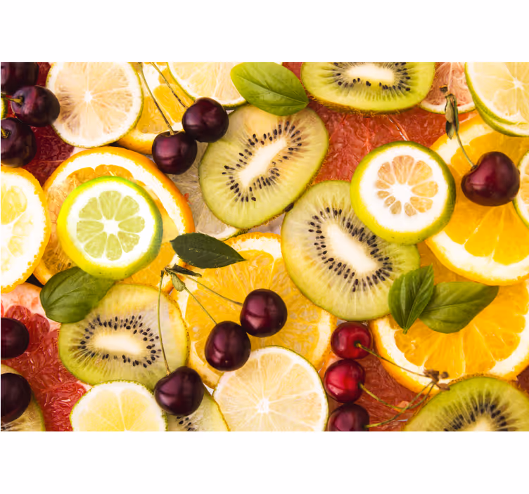 Fototapete Küche Obstsalat - TenStickers