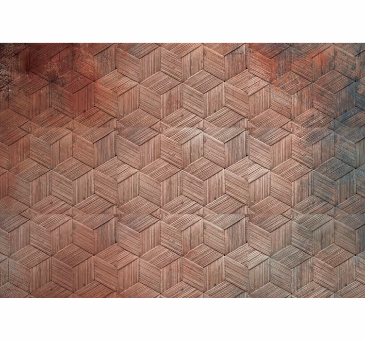 Fototapete weitere Muster geometrisches holzmuster - TenStickers