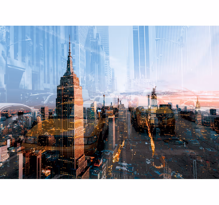 Fototapete New York skyline von empire state - TenStickers