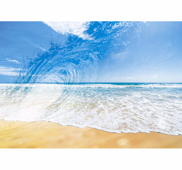Fototapete meer mit wellen spritzern - TenStickers