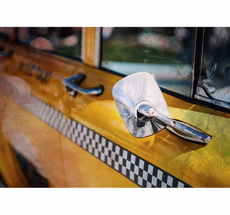 Fototapete new york mit ikonischem gelbem taxi - TenStickers