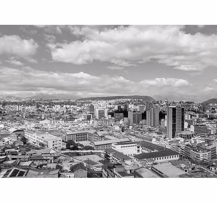 Fototapete Städte urbane skyline-perspektive - TenStickers