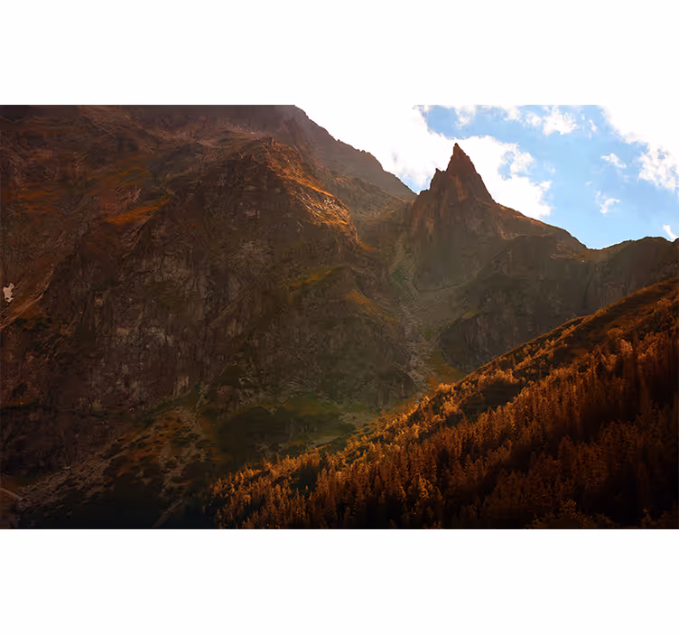 Fototapete landschaft großartige berggipfel - TenStickers