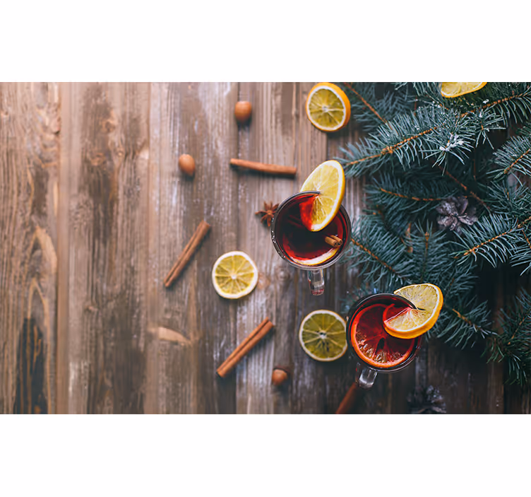 Fototapete weihnachten glühwein präsentation - TenStickers