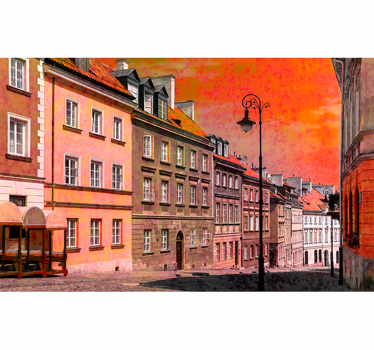 Fototapete Städte charmante europäische straße - TenStickers