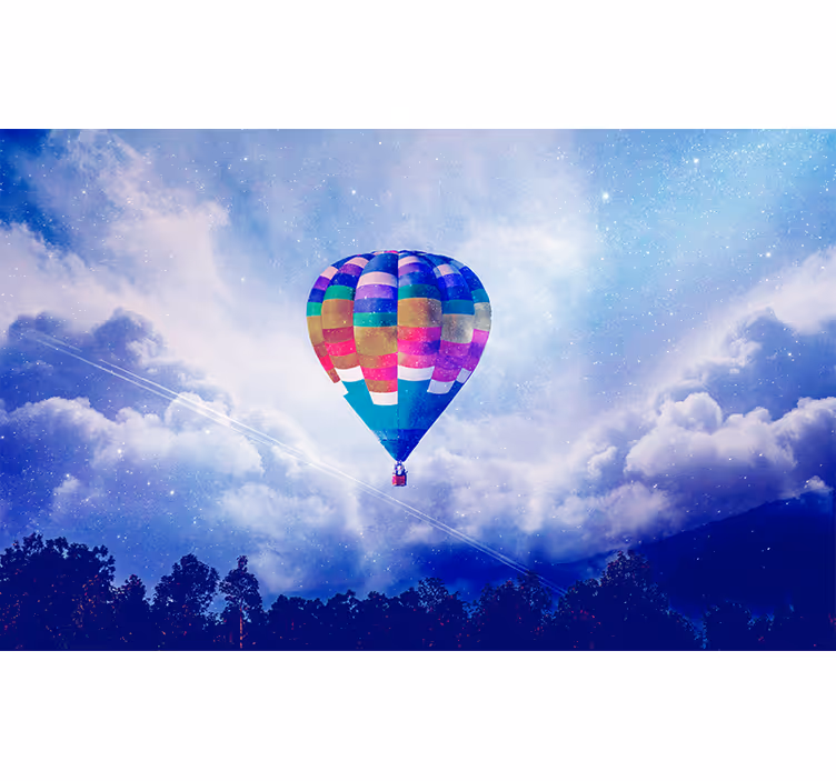 Fototapete  Heißluftballon am Himmel - TenStickers