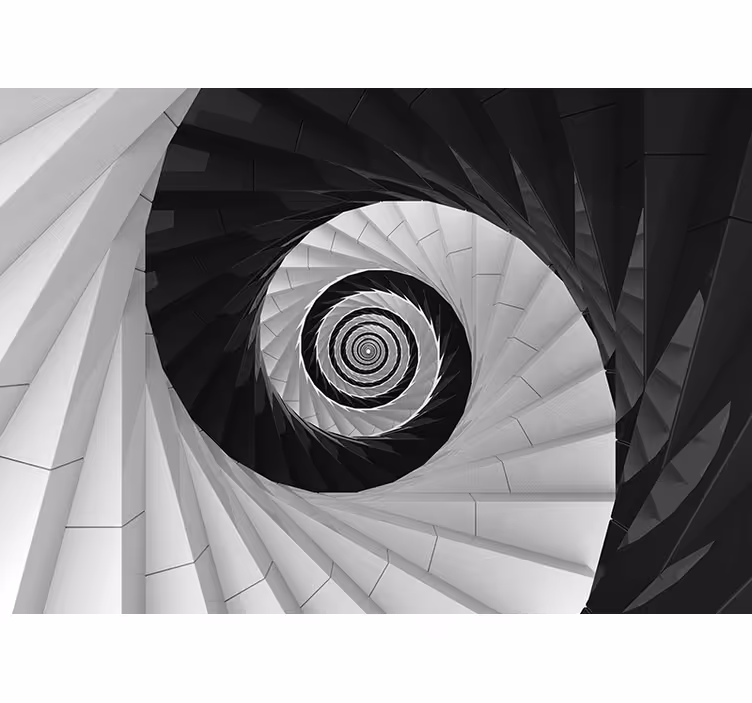 Fototapete abstrakt spiraleffektstruktur - TenStickers