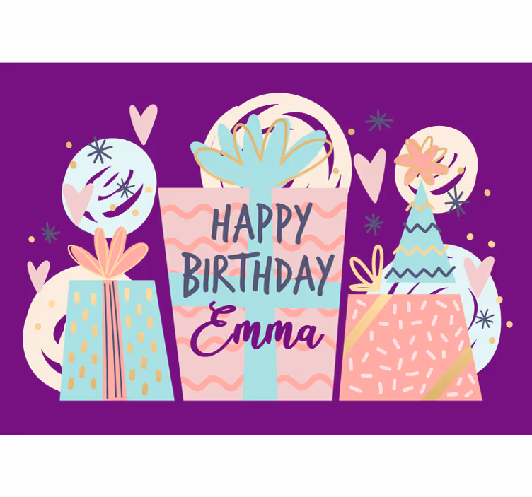 Fototapete spruch geburtstagsgeschenke feier - TenStickers