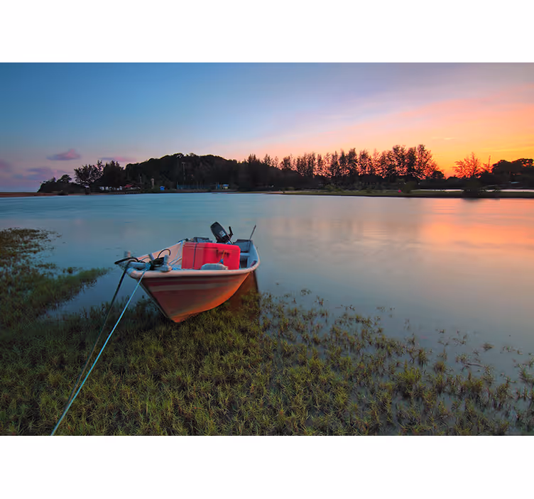 Fototapete Landschaft ruhige wasserlandschaft - TenStickers