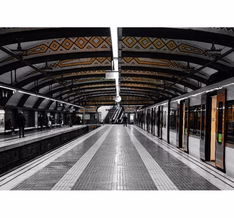 Fototapete Städte u-bahn-station architektur - TenStickers
