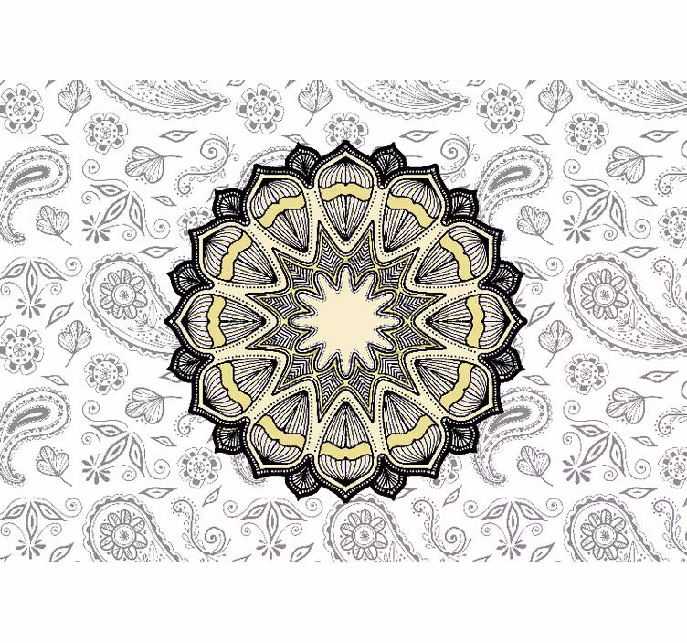 Fototapete mandala mit aufwendigem mandala-motiv - TenStickers
