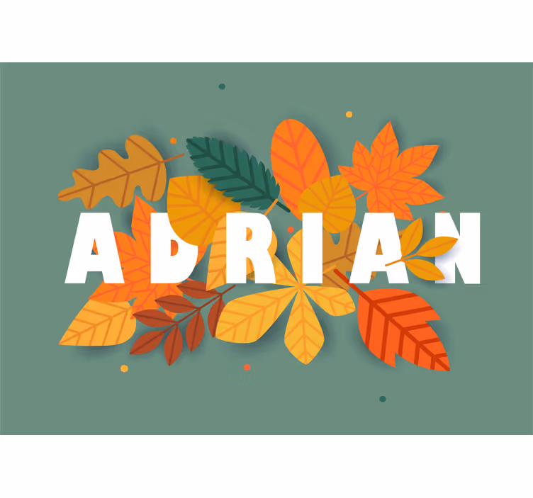 Fototapete weitere Blumen herbstblattarrangement - TenStickers