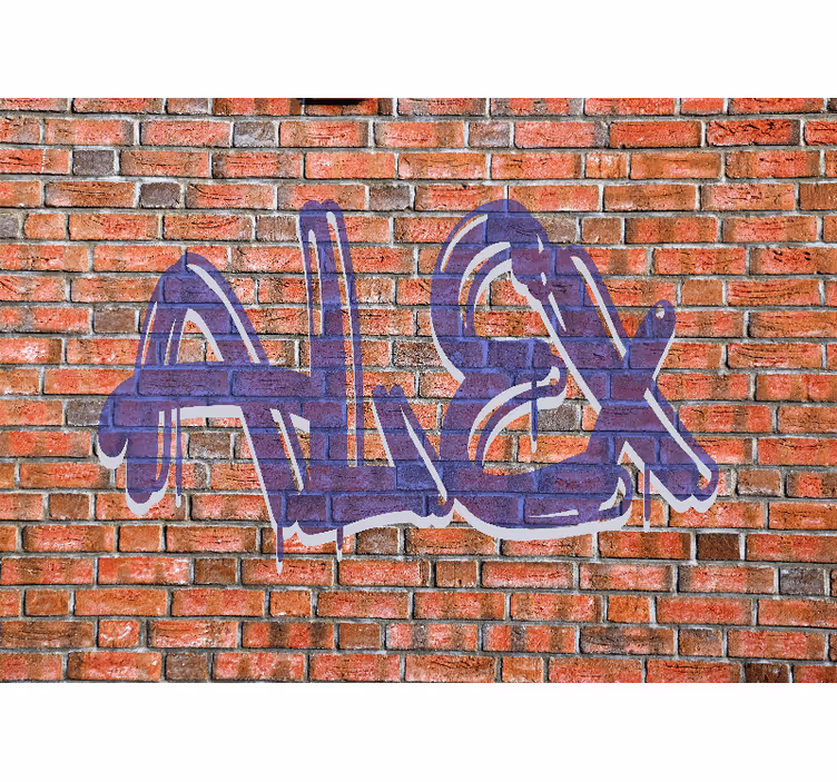 Fototapete graffiti mit namen kunst - TenStickers
