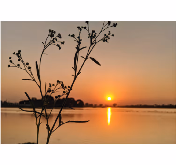 Fototapete See Sonnenuntergang am see - TenStickers