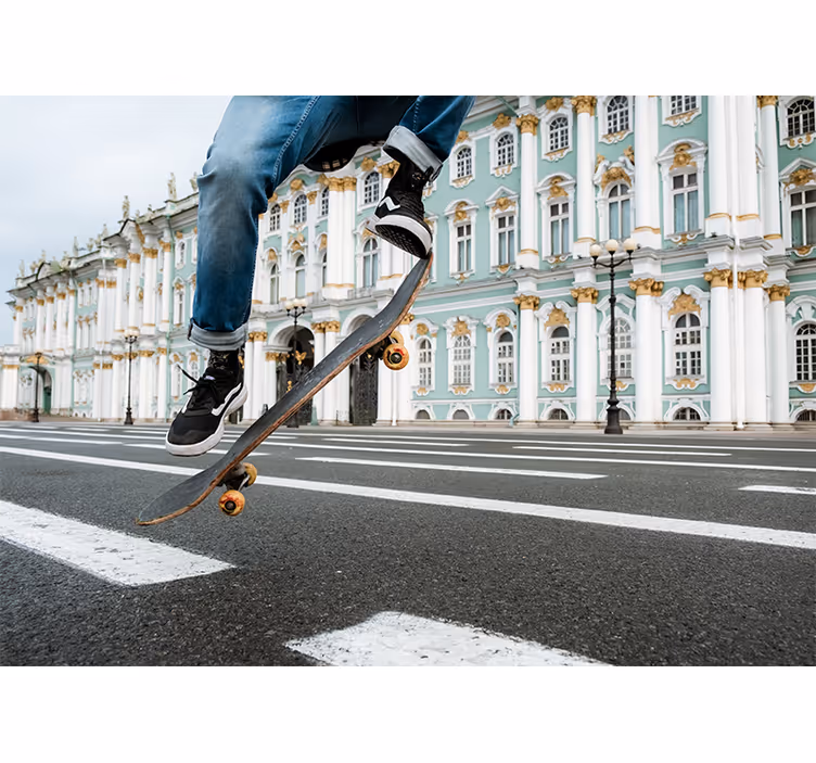 Fototapete andere Städte skateboarder in bewegung - TenStickers