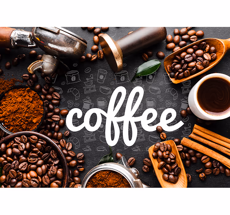 Fototapete Spruch kaffee-inspiration - TenStickers