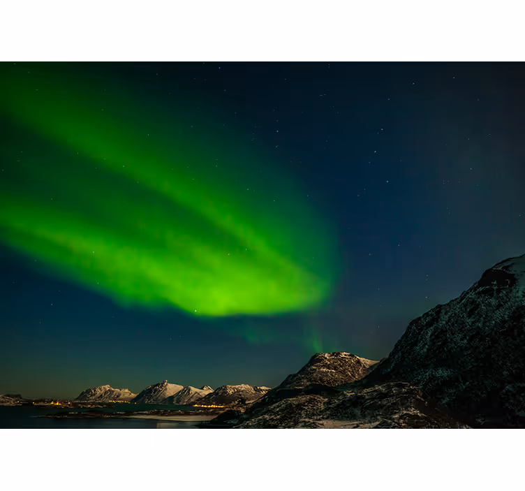 Fototapete natur nordlichter präsentation - TenStickers