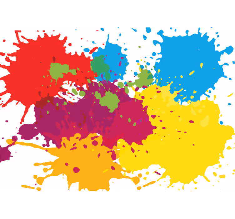 Fototapete graffiti mit bunten spritzmustern - TenStickers