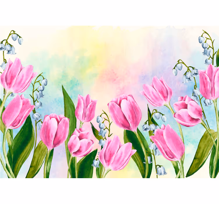 Fototapete blumen tulpenblüte - TenStickers