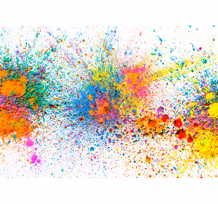 Fototapete abstrakt Bunte lackfarben - TenStickers