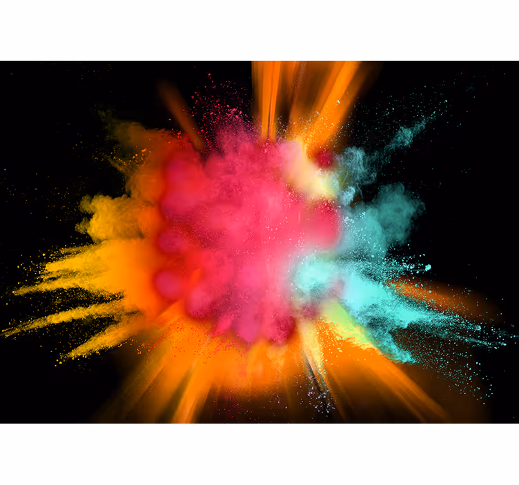 Fototapete abstrakt bunte pulversprengung - TenStickers