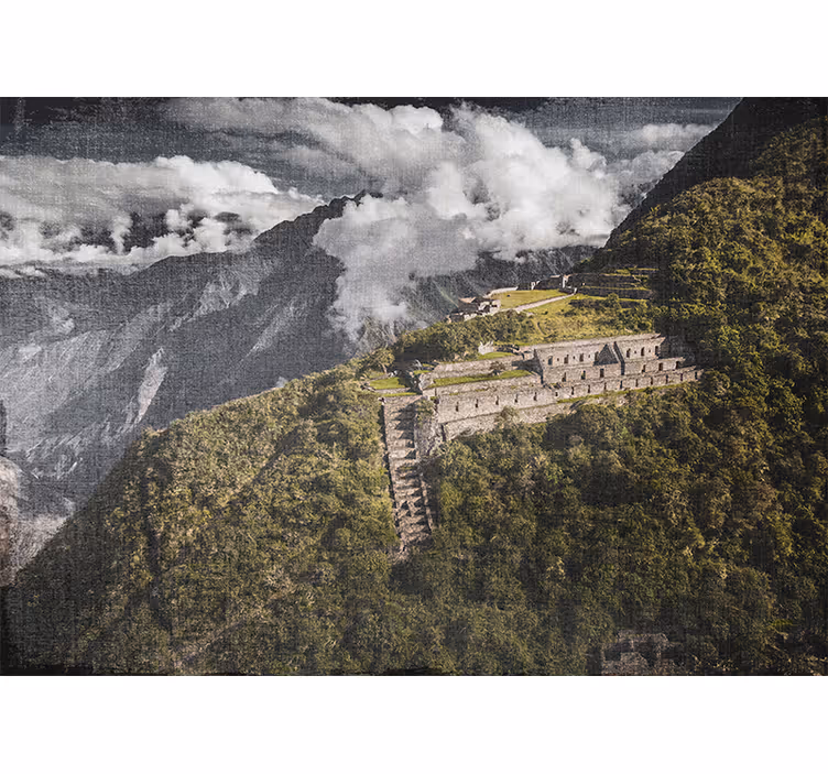 Fototapete Landschaft majestätische ruinen aussicht - TenStickers