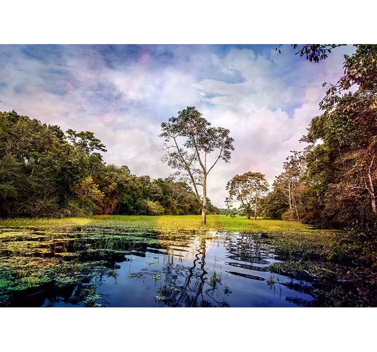 Fototapete landschaft ruhige naturszene - TenStickers