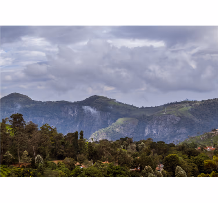 Fototapete landschaft ruhige bergansicht - TenStickers