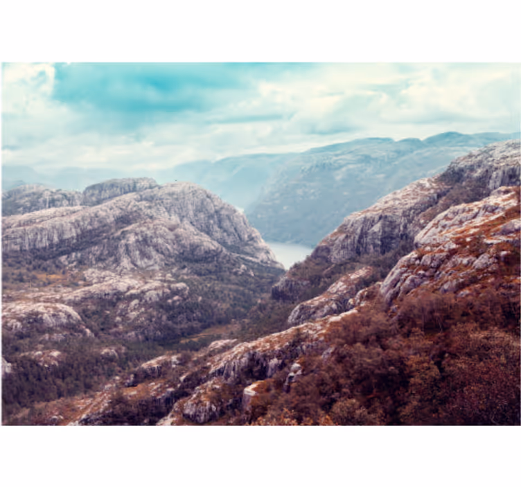 Fototapete landschaft gebirgslandschaft panorama - TenStickers
