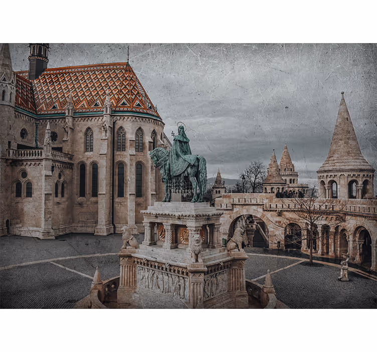 Fototapete städte budapest schlossblick - TenStickers