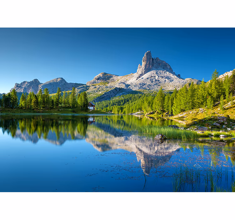 Fototapete landschaft bergreflexionen - TenStickers