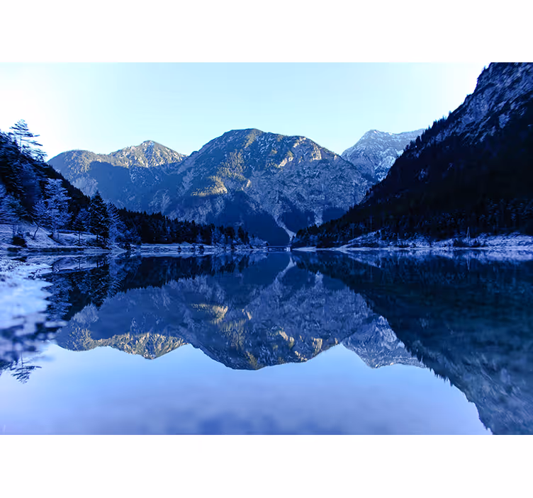 Fototapete landschaft bergspiegelung - TenStickers