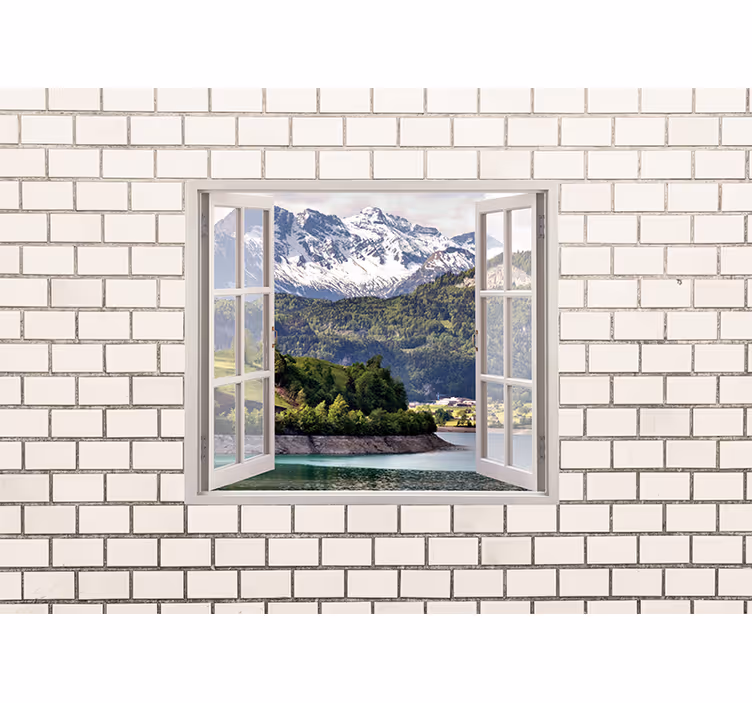 Fototapete landschaft bergblick auszeit - TenStickers