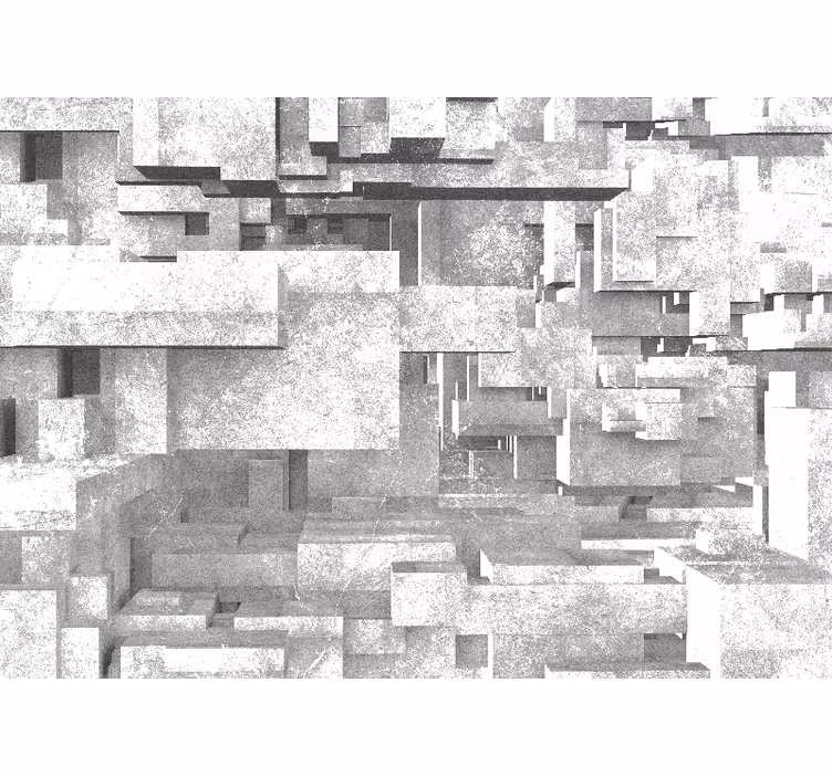 Fototapete abstrakt geometrische strukturenschichten - TenStickers
