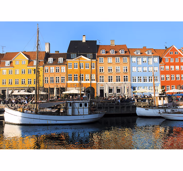 Fototapete städte lebendige seewohnungen - TenStickers