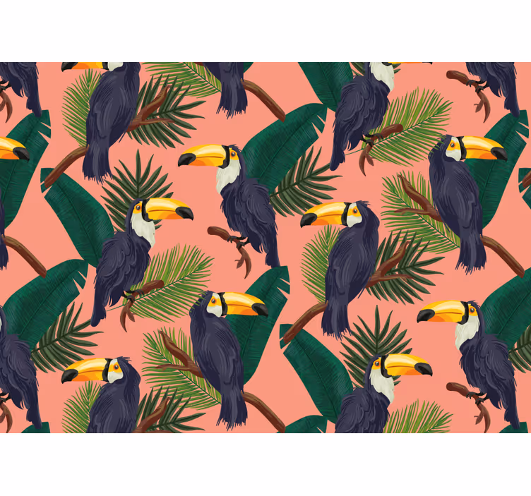 Fototapeten weitere tiere tukan design tropisch - TenStickers