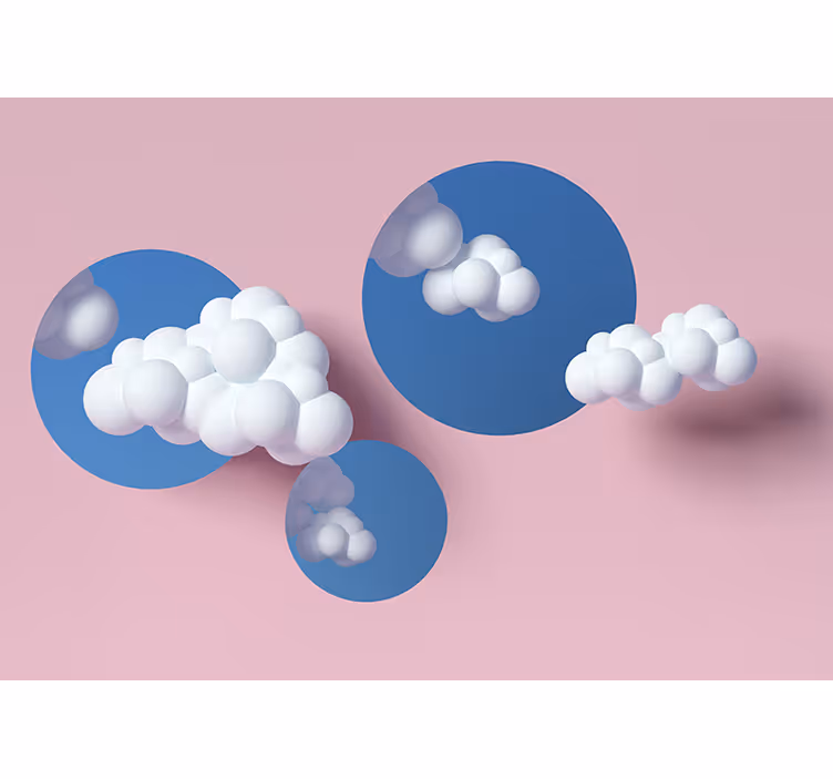 Fototapete abstrakt wolken spielen - TenStickers