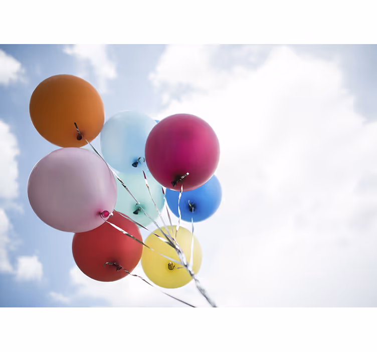 Fototapete weitere blumen bunte ballonkollektion - TenStickers