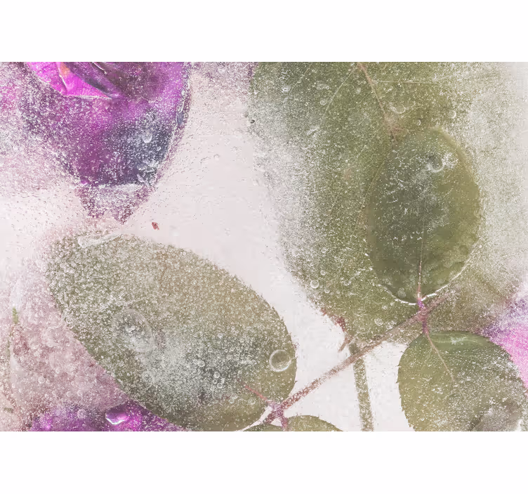 Fototapete blumen lila florale elemente - TenStickers